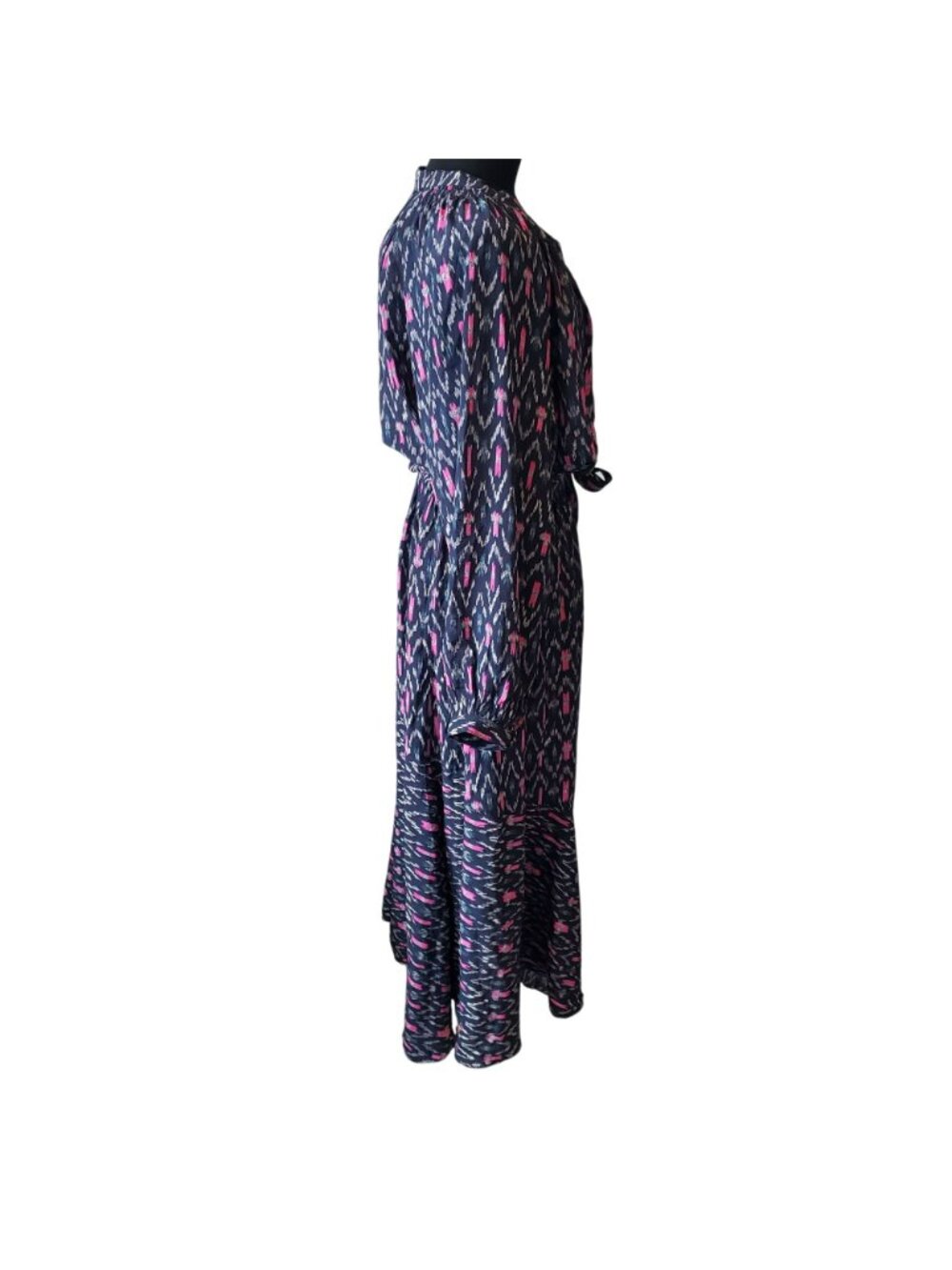 Isabel Marant Etoile $625 Long Sleeve Boho Print Midi Dress Romantic - Picture 8 of 14